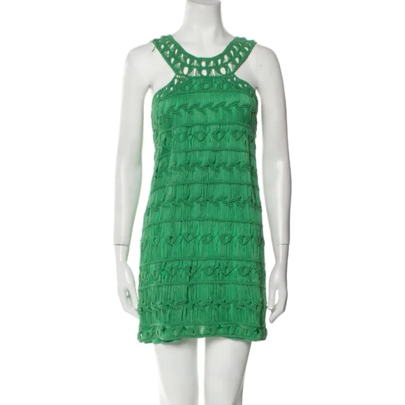 dvf green dress DVF Julian Silk Jersey Wrap Dress main image 1